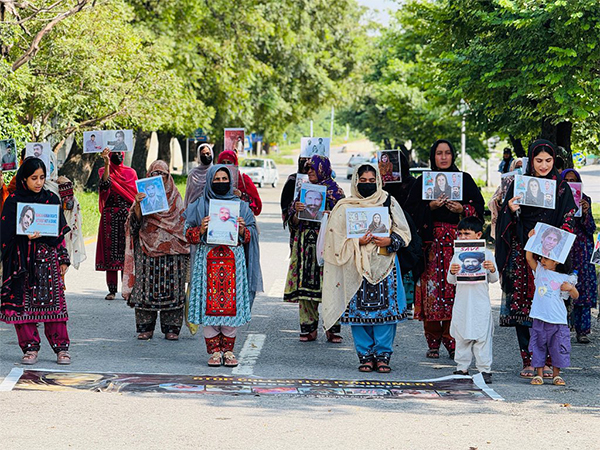 A file photo of a protest in Islamabad. Inline Photos of Forcibly disappeared people (Photo/ X @TBPEnglish)