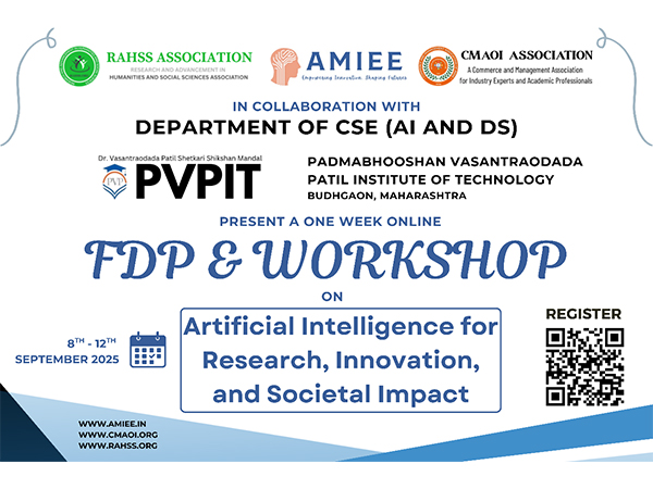 RAHSS, CMAOI, AMIEE & PVPIT Maharashtra host 1-week FDP on 