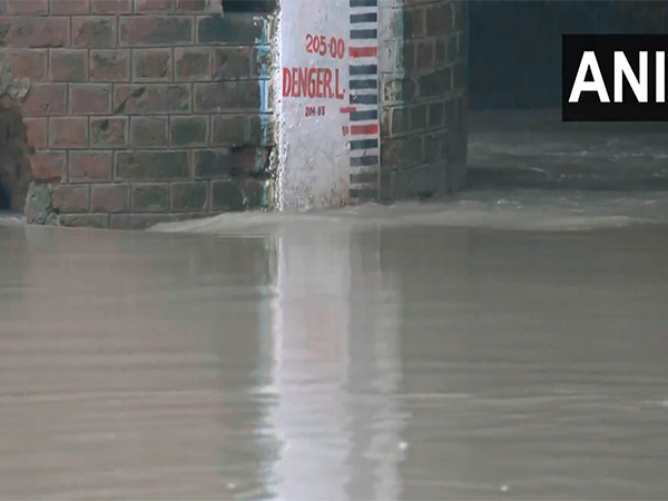 Yamuna river continues to flow near danger mark (Photo/ANI)