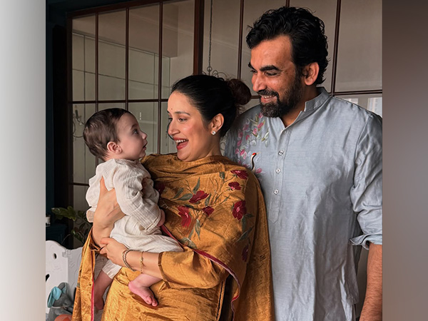 In pics: Sagarika Ghatge, Zaheer Khan celebrate their first Ganesh Chaturthi with son Fatehsinh