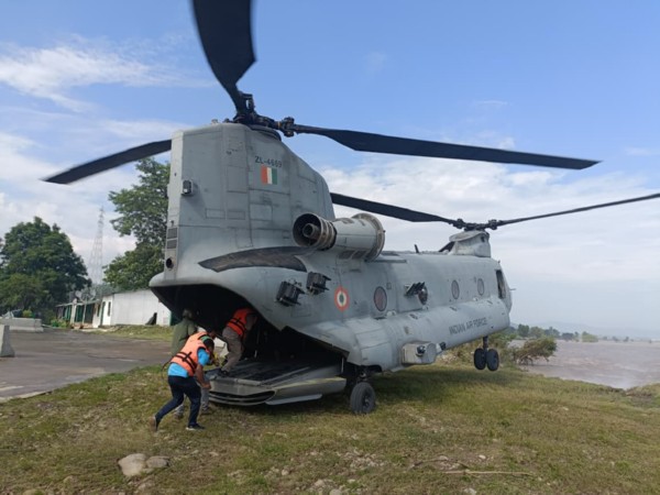 Indian Air Force's swift flood relief operations in northern Punjab and Jammu regions. (Photo/PIB)