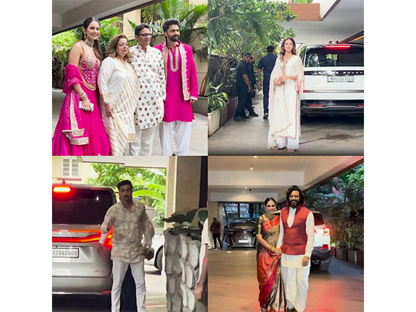 Celebs join Bhagnani for Ganesh Chaturthi (Photo/ANI)