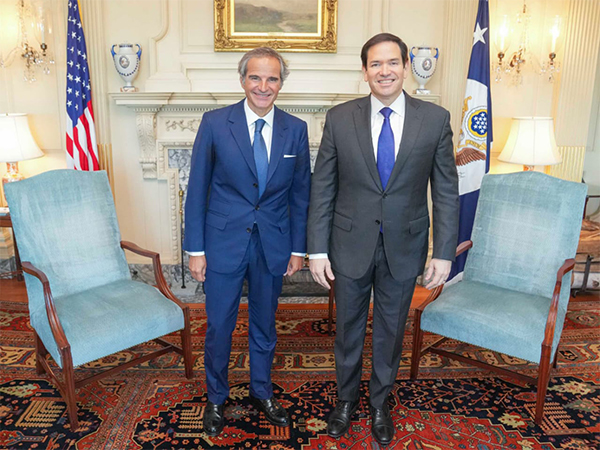 US Secretary of State Marco Rubio with IAEA Director General Rafael Grossi. (Photo/ SecRubio)