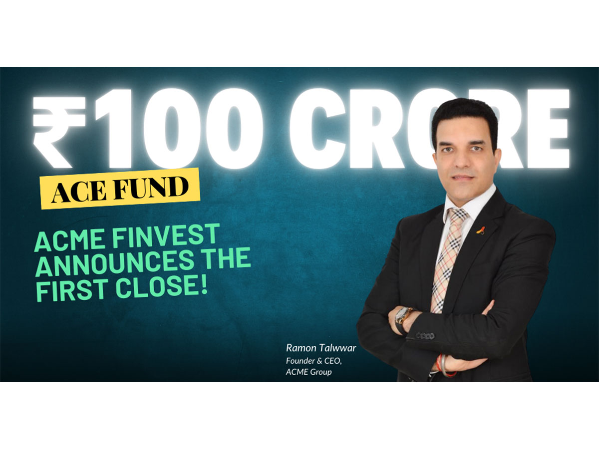 ACME Finvest’s ACE Fund Seals ₹100 Crore First Close, Pushing India’s Alternatives Investment Market Forward