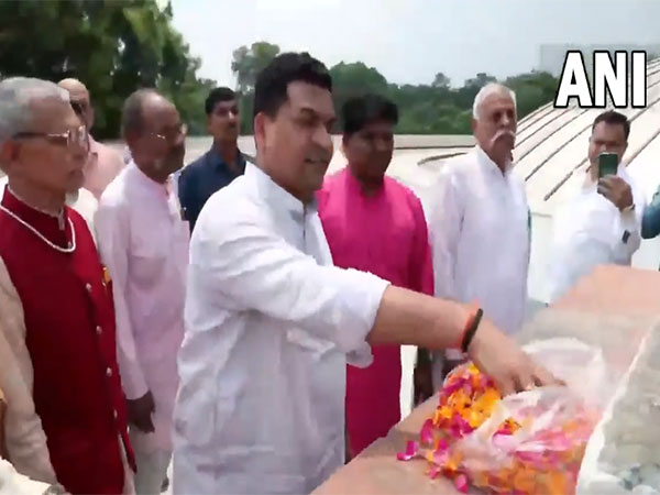 Delhi Minister Kapil Mishra at the Samrat Prithviraj Chauhan Memorial (Photo/ANI)