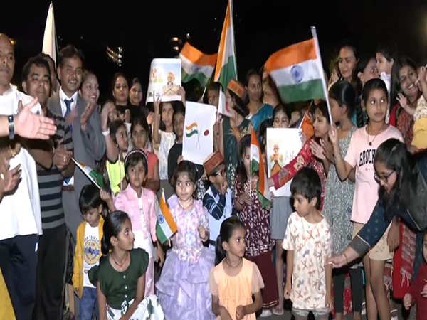 Indian diaspora in Tokyo eagerly awaits PM Modi's arrival (Photo/ANI)
