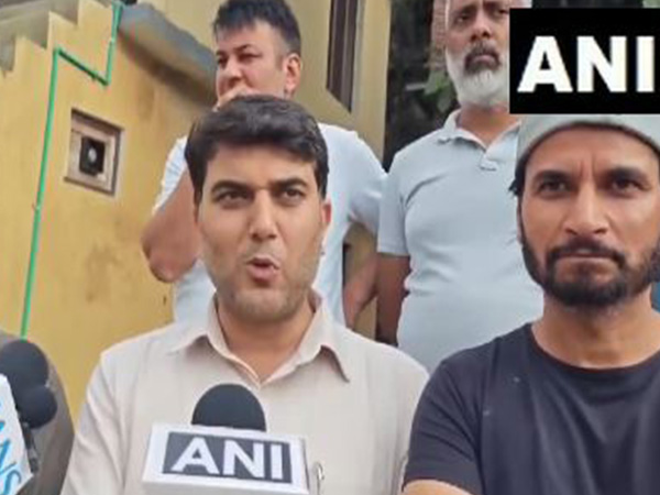Ramban MLA Arjun Singh Raju interacts with flood-affected families in lower Maitra (Photo/ANI)