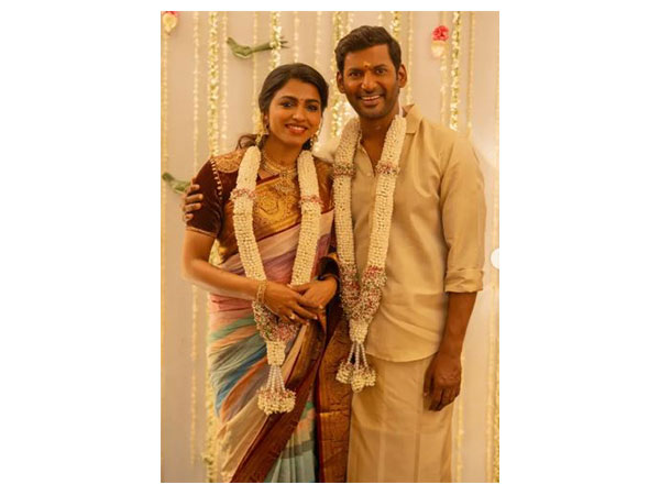 Vishal, Sai Dhanshika (Photo/Instagram@actorvishalofficial)