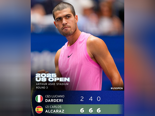 Carlos Alcaraz. (Photo: @usopen X)