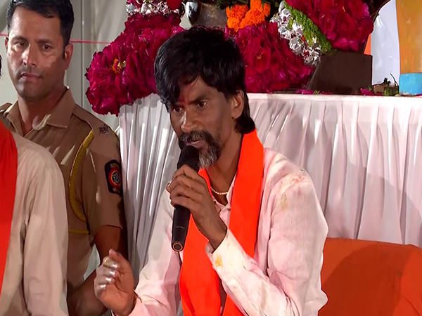 Maratha reservation activist Manoj Jarange Patil (Photo/ANI)
