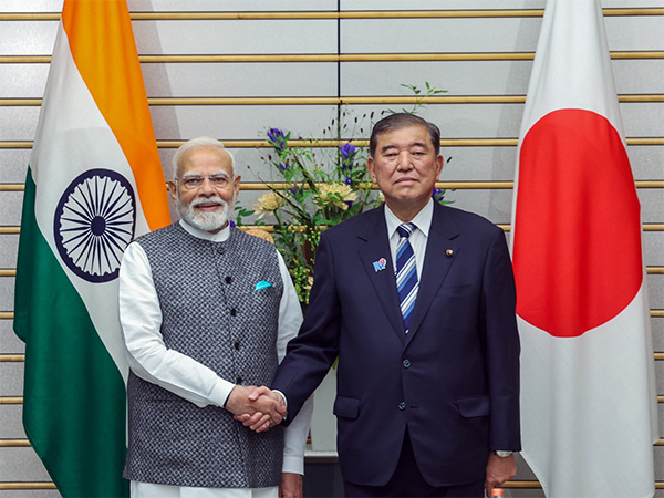 Prime Minister Narendra Modi and Japanese PM Shigeru Ishiba (Photo/ANI)