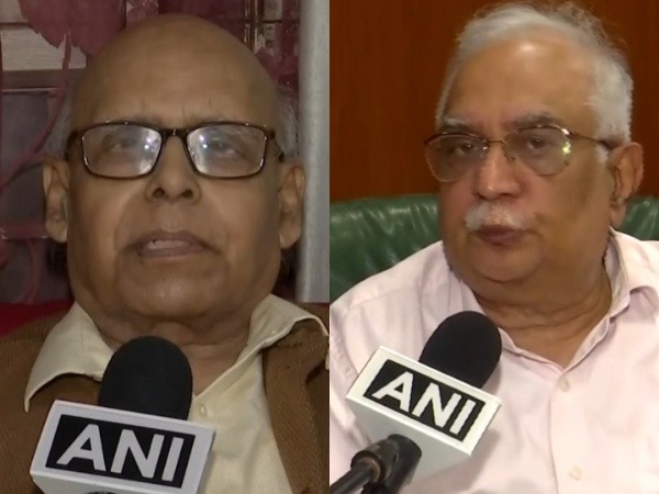 D K Srivastava, Chief Policy Advisor at EY India; Manoranjan Sharma, Chief Economist at Infomerics (Photo/ANI)