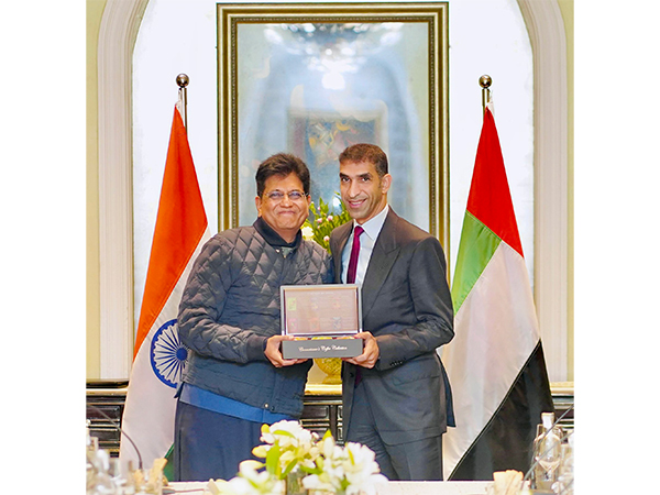 Union MInister Piyush Goyal with UAE Minister, Thani bin Ahmed Al Zeyoudi (Photo/X/PiyushGoyal)