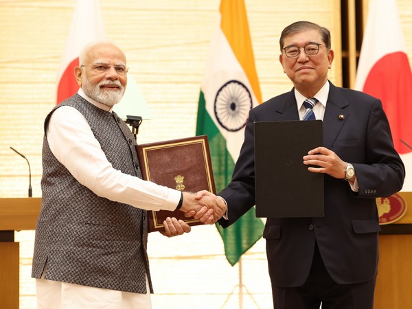 Prime Minister Narendra Modi with Japanese Prime Minister Shigeru Ishiba (Image: X/@narendramodi)