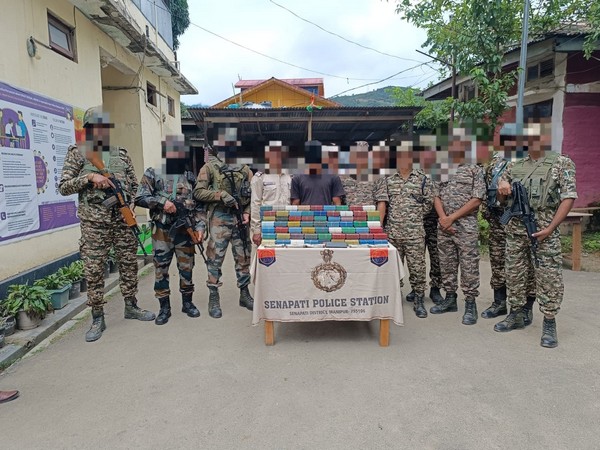 Assam Rifles recovers narcotics worth Rs 7.5 crores in Manipur's Senapati (Photo/ANI)