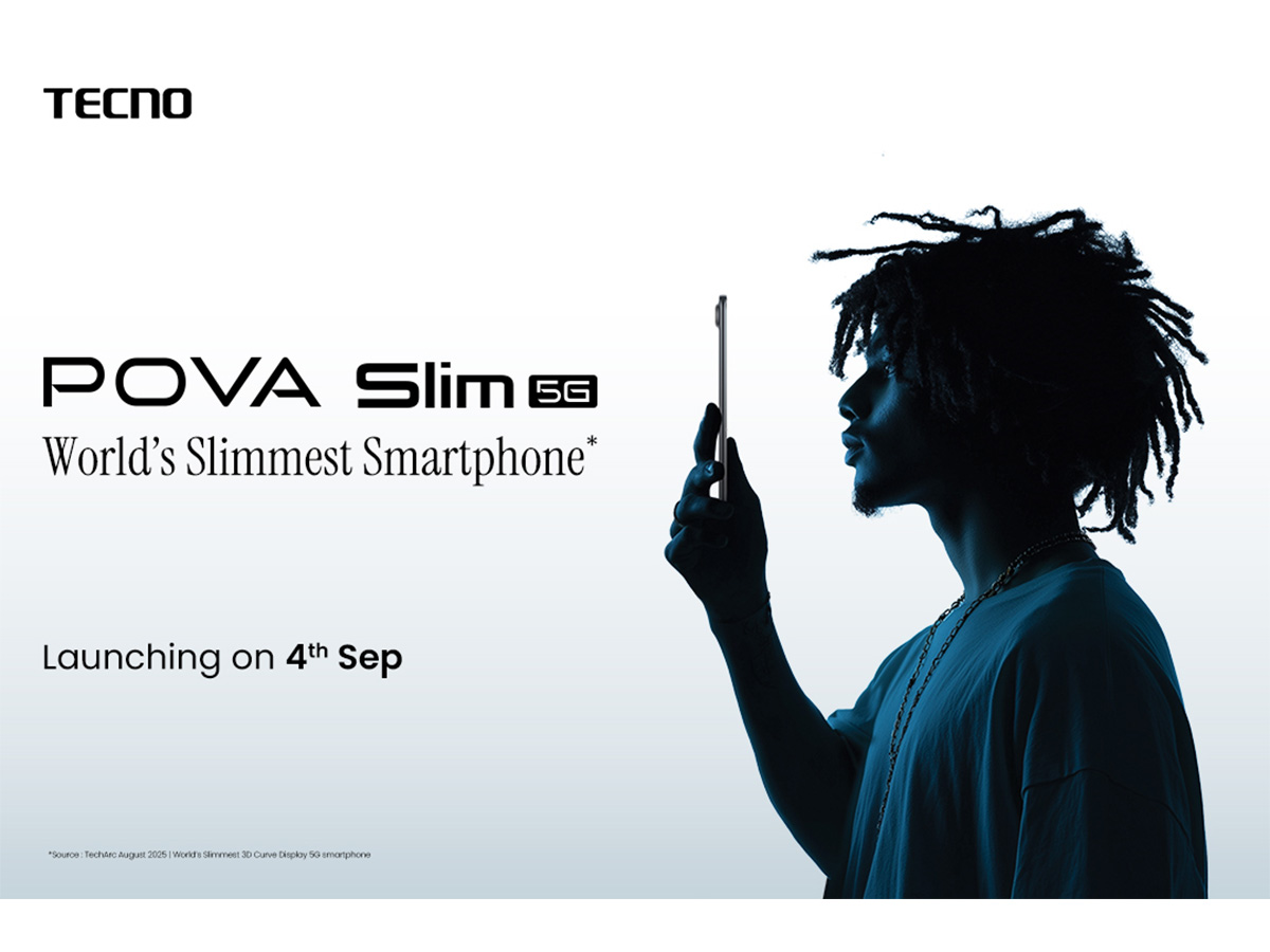 World’s Slimmest Smartphone The TECNO POVA Slim 5G Launching on 4th September