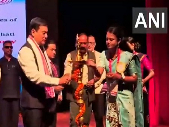 Union Cabinet Minister for Ports, Shipping and Waterways, Sarbananda Sonowal, participates in the 'INI Radiology update -2025' programme (Photo/ANI)