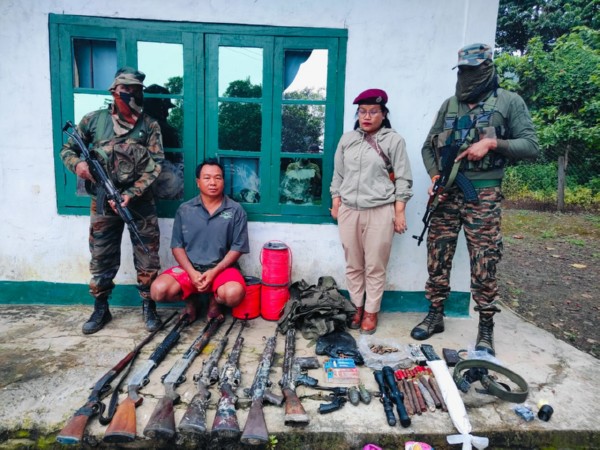 Sezied weapons by Assam Rifles (Photo/ANI)