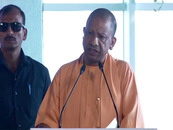 Uttar Pradesh Chief Minister Yogi Adityanath at the inauguration ceremony of a new aerospace test facility in Noida (Photo/ANI)