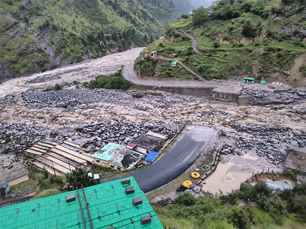 Roads affected due to floods in Uttarakhand (Photo: @chamolipolice/X)
