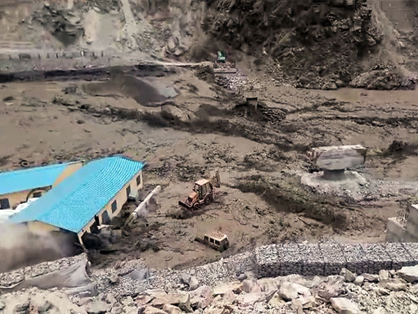 Visual of damaged house following rains in Himachal Pradesh (Photo: ANI)