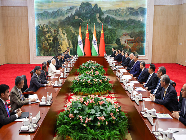 PM Modi's bilateral meet with Chinese President Xi Jinping. (Photo/X@narendramodi)