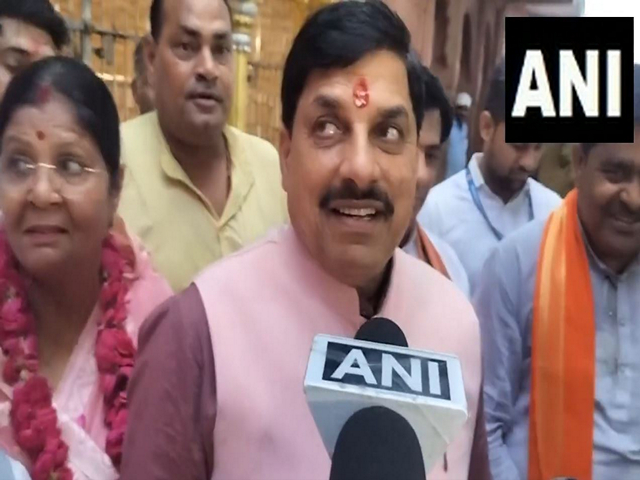 Madhya Pradesh CM Mohan Yadav offers prayers at Shanichara Temple in Morena (Photo/ANI)