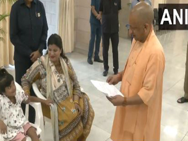 UP CM Yogi Adityanath assured admission for Mayra aspiring to become doctor (Photo/ANI) 