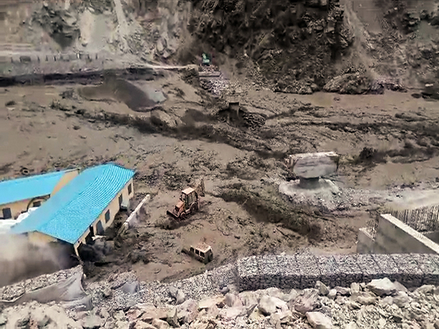 Damage caused due to floods in Himachal Pradesh (Photo: ANI)