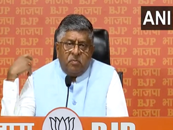 BJP MP Ravi Shankar Prasad (Photo/ANI)