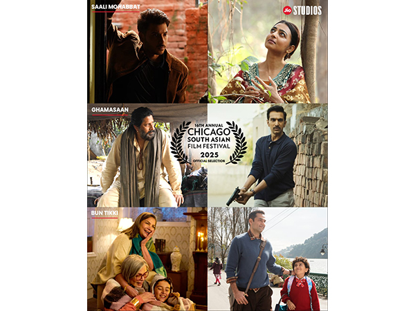 Posters of  Ghamasaan, Saali Mohabbat and Bun Tikki (Image source: Jio Studios)