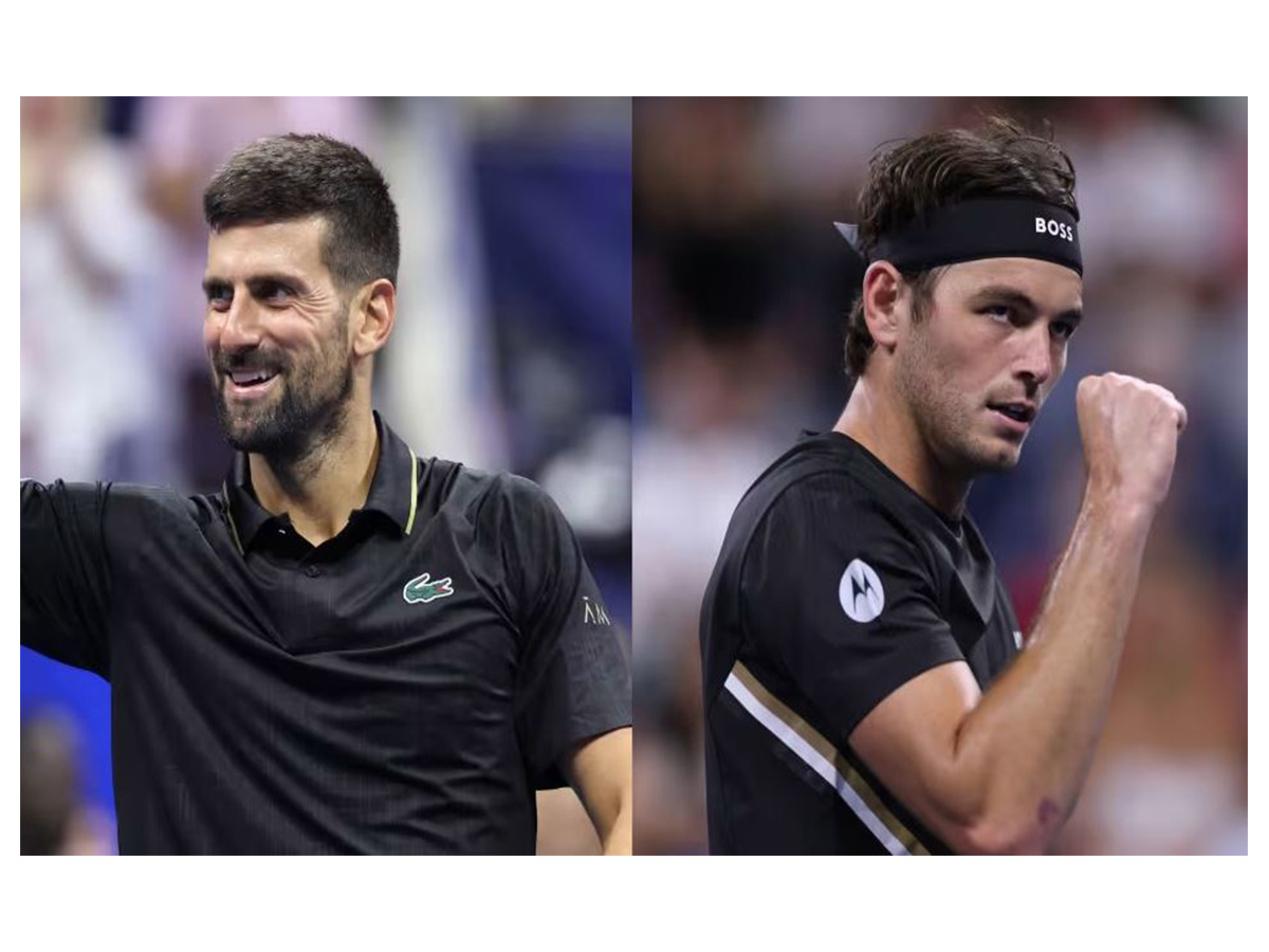 Tennis players Novak Djokovic (L)and Taylor Fritz (R). (Photo: Olympics.com)