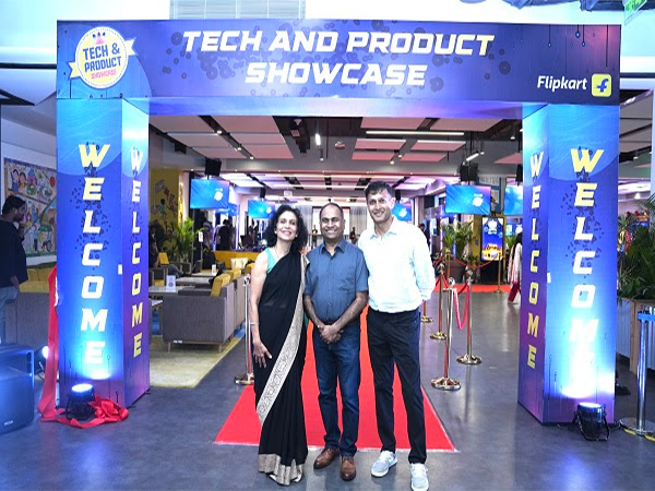 Flipkart Technology Leaders Sandhya Kapoor, Bharath Chinamanthur, and Ramesh Gururaja at Flipkart Tech Day 2025