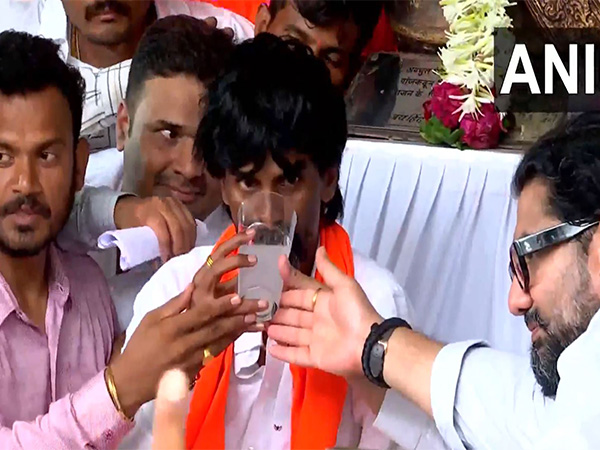 Maratha reservation activist Manoj Jarange Patil (Photo/ANI)