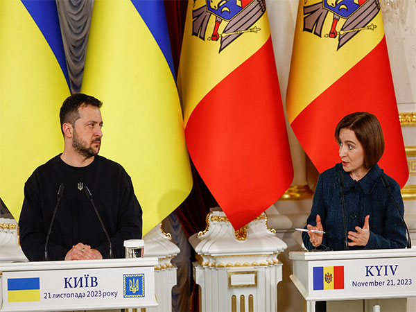 Ukraine President Volodymyr Zelenskiy and Moldova President Maia Sandu hold a joint press conference with European Council President Charles Michel in Kyiv amid Russia’s ongoing attack (Photo/Reuters)