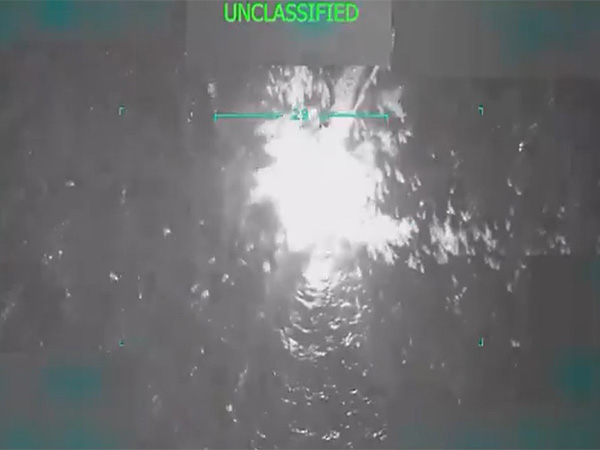 Visual of US strike on boat (Photo/X@marcorubio)