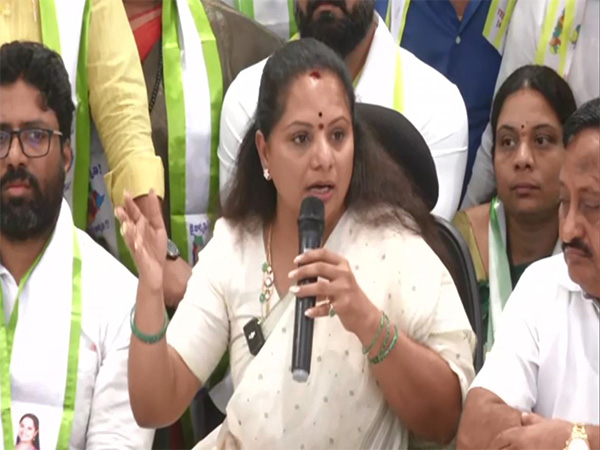 Telangana Jagruthi leader K Kavitha (Photo/ANI)