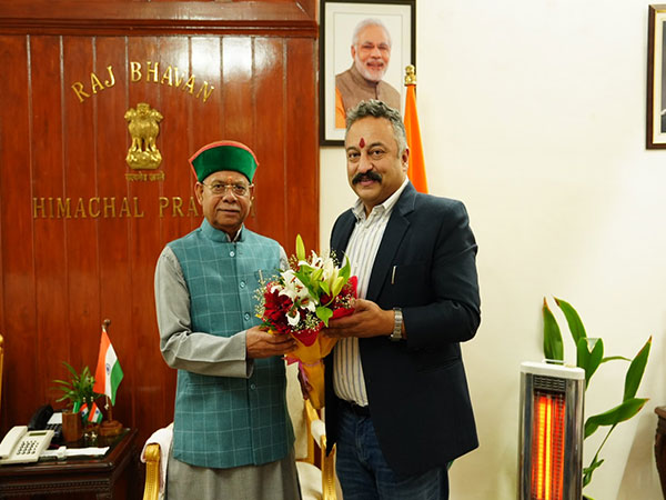 Himachal Pradesh Education Minister Rohit Thakur paid a courtesy call on Governor Shiv Pratap Shukla (Photo/Raj bhawan HP)