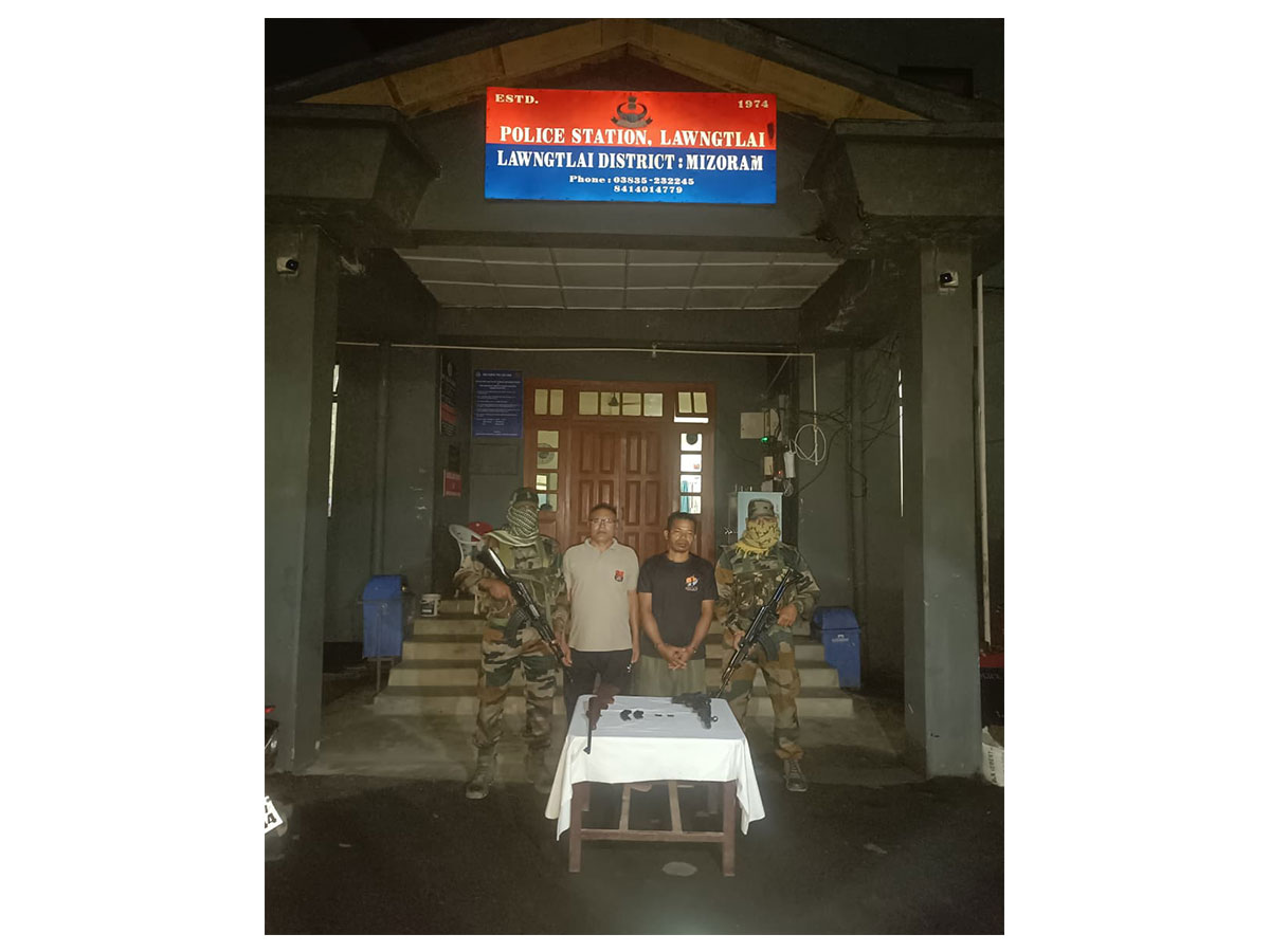 Assam Rifles seizes arms in Mizoram (Photo/Press Release)