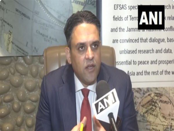 Director of the European Foundation for South Asian Studies (EFSAS), Junaid Qureshi (Photo/ANI)