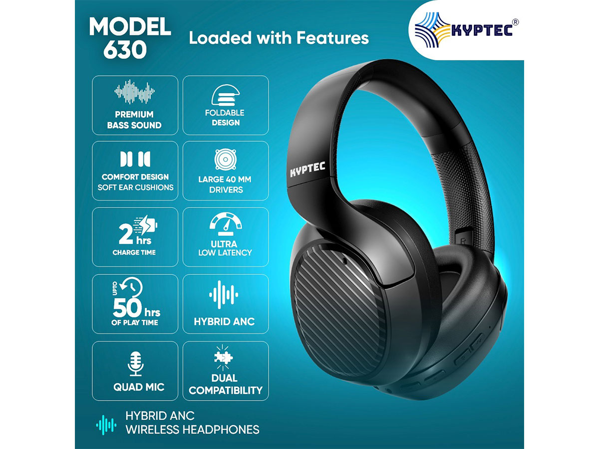 KYPTEC® Lifestyle Introduces Model KYPTEC® 630: Premium Noise Cancelling Wireless Headphones Built for Global Trendsetters 