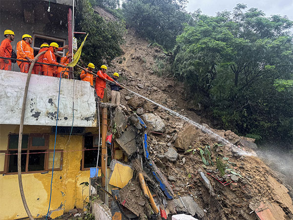 Landslide image from Kullu (Photo/ANI)