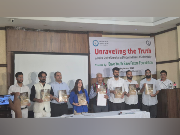 Research report on unmarked and unidentified graves in Kashmir presented in Delhi (Photo/ANI)