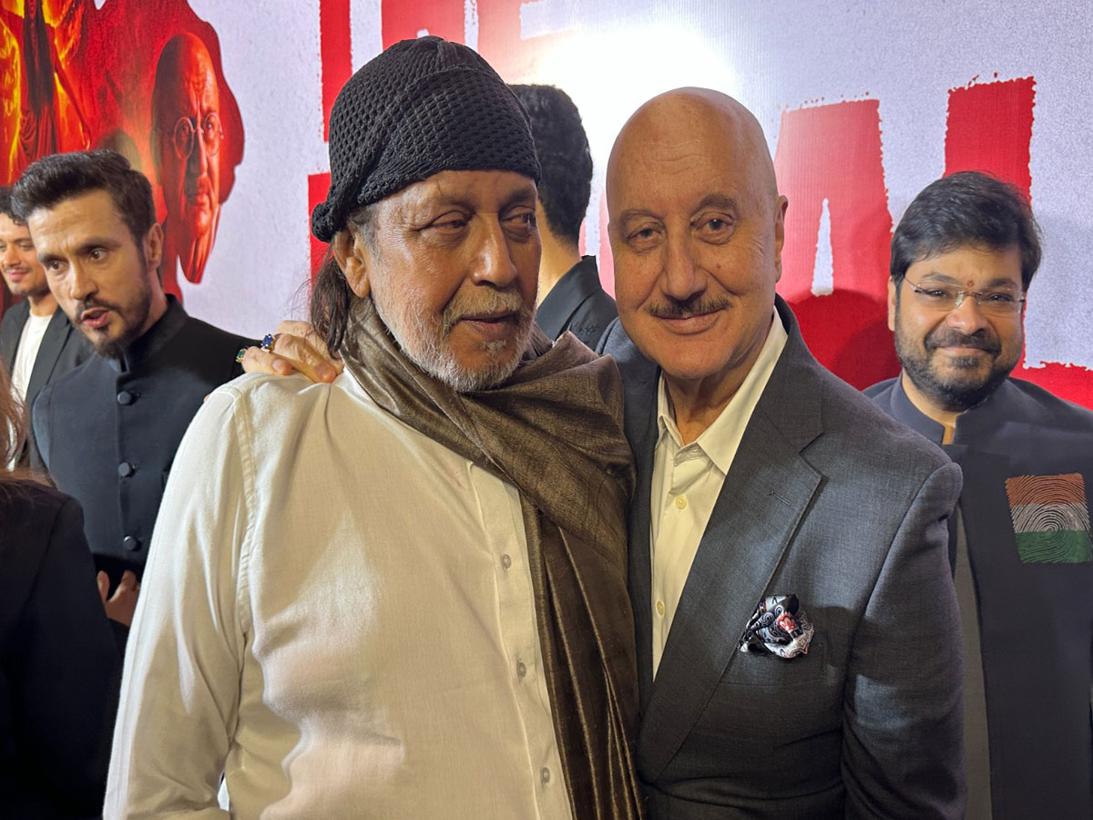 Actors Anupam Kher, Mithun Chakraborty (Image source: ANI)