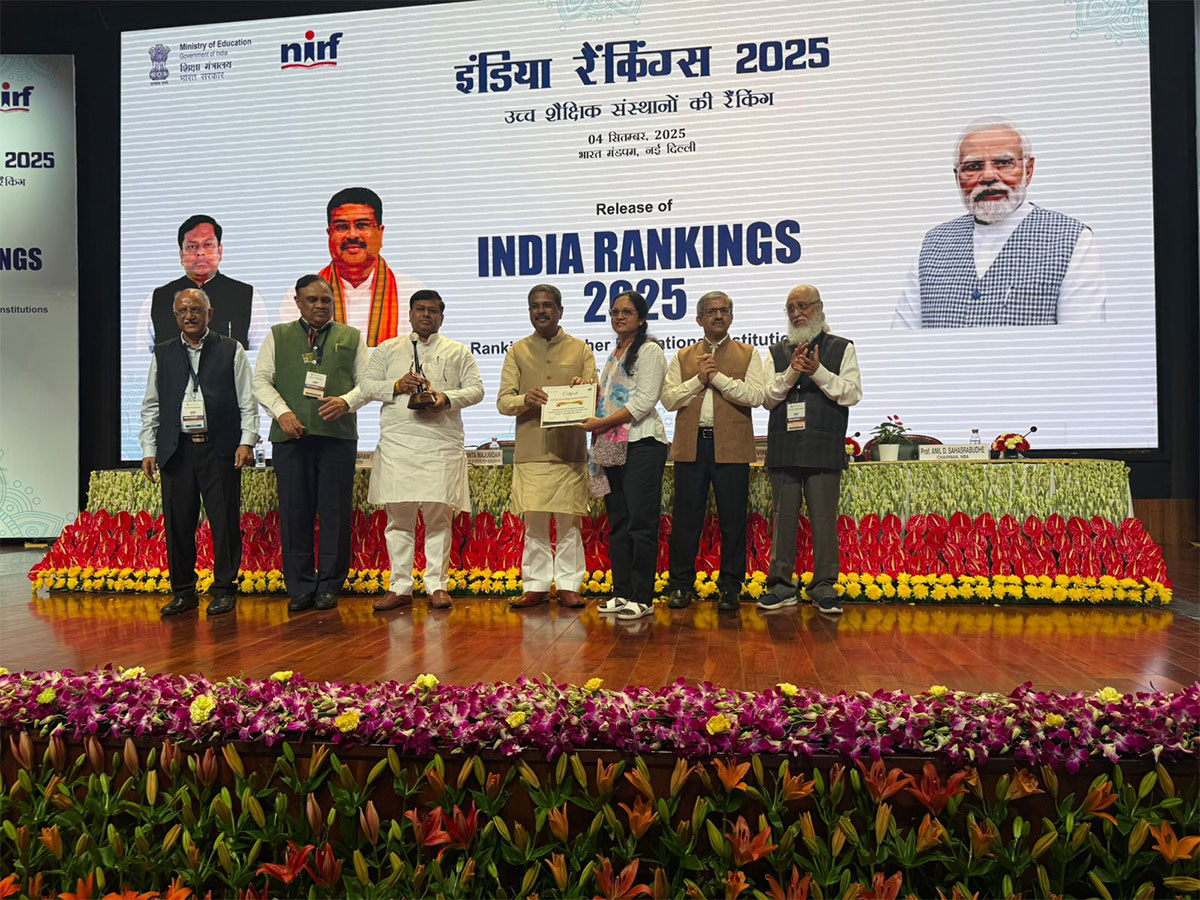 Dr Swati Mujumdar, Pro Chancellor, Symbiosis Skills Universities (Pune & Indore campus) at Delhi, India for the NIRF Rankings 2025