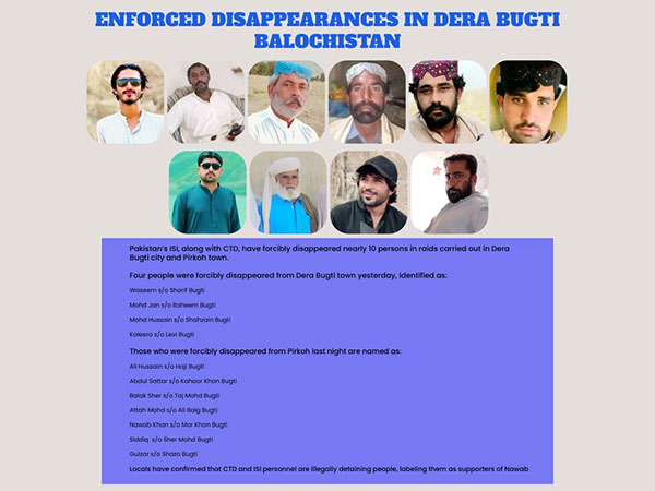 Disappeared people from Balochistan (Image: X@BRP_MediaCell)