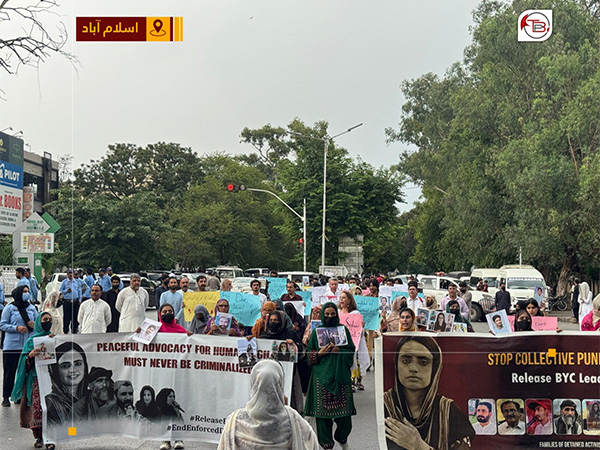 Baloch families protest for missing persons, release of BYC leaders crosses 51st Day in Islamabad (Image: X/@BalochistanPost)