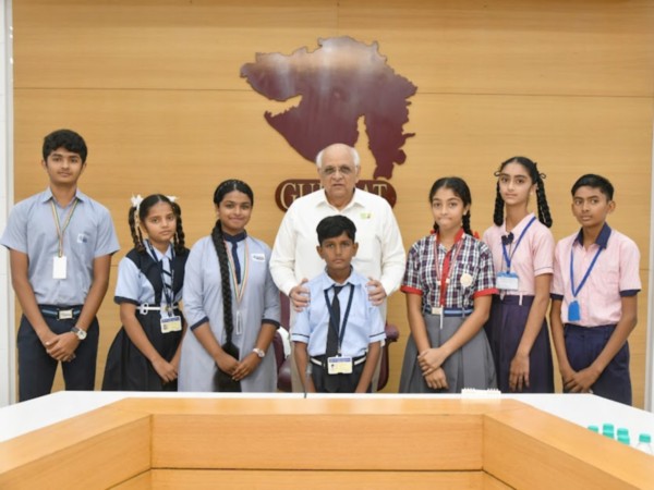 Gujarat CM Bhupendra Yadav on Teachers' Day (Photo/Gujarat CMO)