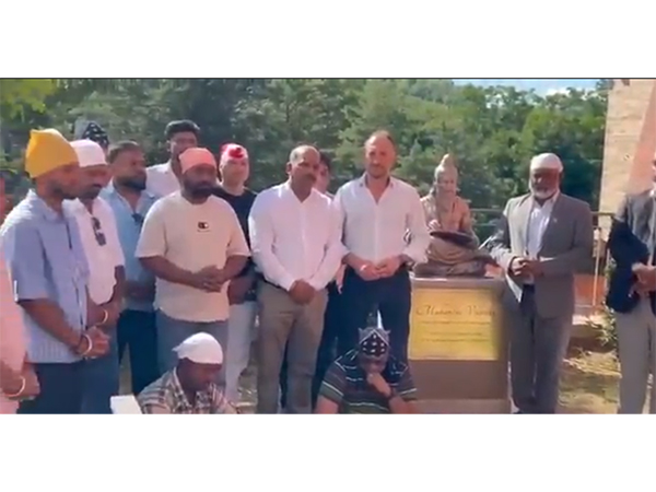 Valmiki statue in Italy (Image: X@IndiainItaly)