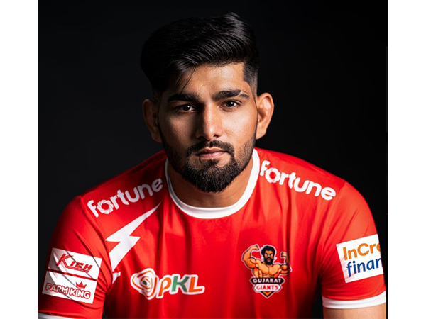 Gujarat Giants all rounder Parteek Dahiya. (Photo: X/@GujaratGiants)